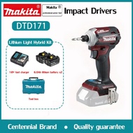 (ของแท้ 100%)Makita DTD171 ไขควงไร้สาย สว่านไร้สาย ไร้แปรงถ่าน มาพร้อมกับแบตเตอรี่ลิเธียม 18V สองก้อ