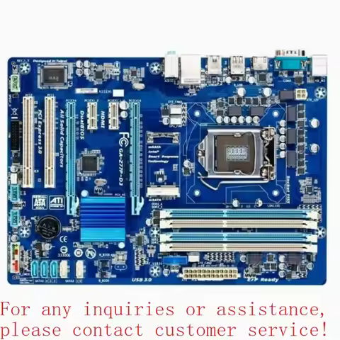 For ASUS H61 B75 Z77 Z68 H77 P67 original 1155 pin brand desktop computer main board set(store no. 0