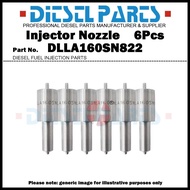 6Pcs Diesel Fuel Injector Nozzle Tip DLLA160SN822 105015-8220​ for Mitsubishi 6D40 6D40T