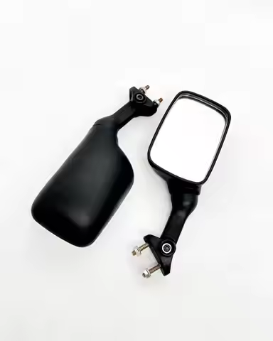 Motorcycle Bar End Mirror for Kawasaki ZXR250/400 Suzuki GSX400 ZX9R, Universal Rearview Mirror Hand