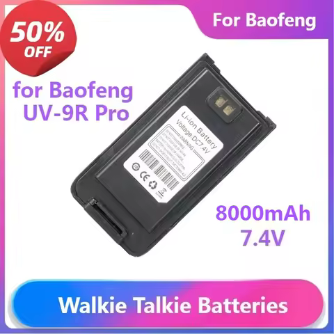 Battery for Baofeng UV-9R Pro UV-9R Plus Enlarge High Capacity Thick Batteries BL-9 UV9R PRO V1 V2 B