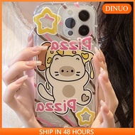 Pizza Cat Phantom Phone Case Suitable for iphone15/14promax/13/12/11/XR/XS/X/XSMAX/7/8PLUS-DINUO