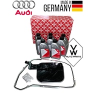 ( 100% FEBI GERMANY ) AUTO FILTER KIT TRANSMISSION FILTER WITH ATF OIL ( 8L/9L ) 8 SPEED 8HP AUDI A6