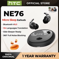 HTC NE76 AI Translation Headphones: Smart real-time translation wireless headphones with Bluetooth 6