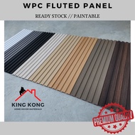 fast shipments..... Fluted Wall Panel DIY WPC Wood Strips Design Fluted Wall Panel Dinding 防水格栅墙板 Wainscoting