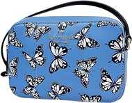 Kate Spade Staci Butterfly Mini Camera Bag Zip Crossbody Sky Blue Multi, Blue