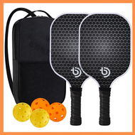 FULL SET Pickleball Padel Paddles Fiberglass Surface Set with Bag Rackets Pickle Ball Men Women Padd