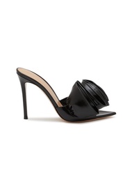 GIANVITO ROSSI GABRIELLE 105 LEATHER MULE SANDALS