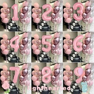 LIGHTHEARTED 21pcs 32inch Number Foil Balloons, 1 2 3 4 5 6 7 8 9 Year Old Gifts Birthday Balloon Ki