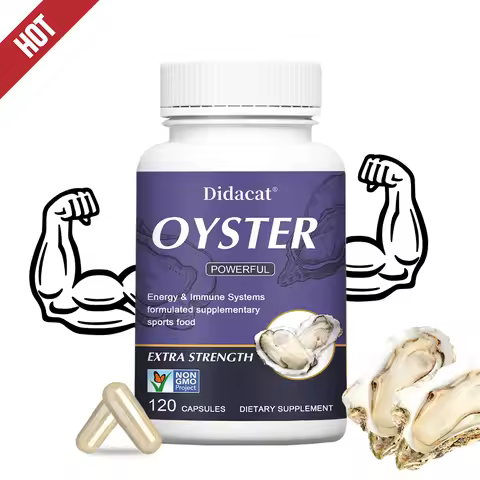 Oyster Extract - Support Athletic Performance, Motivation and Immunity, Nutritional Supplement, 120 