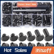Chicago Screw Leather Rivets Assorted Screw Rivets M5 Chicago Binding Screws for Decorating PU Craft