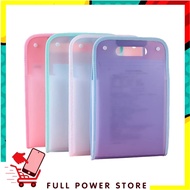 FPS - Transparent Handle File Bag Waterproof Multi Layer Folder File Bag 13 Compartments Folder Docu