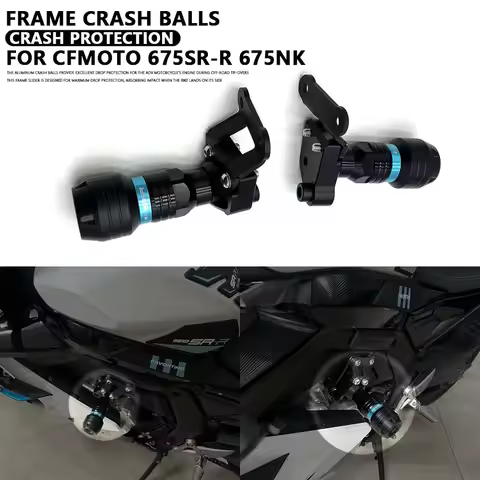 FOR CFMOTO 675SR-R 675NK Anti-drop Ball Modification - Racing Bumper Modification High-strength Alum