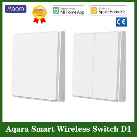 Aqara Wall Switch D1 Zigbee Smart Wireless Light Button Remote Control Compatible with Mijia App Hom