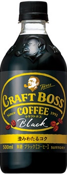三得利 CRAFT BOSS無糖黑咖啡 500ml×24入