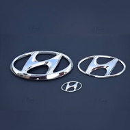 H.Rong Refit Front Logo Rear Logo Steering Wheel Logo Special for HYUNDAI EMBLEM Logo