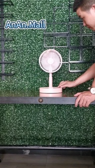 【Ready Stock】usb mini fan, foldable fan with light, desktop fan for portable home office,