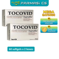 HOVID Tocovid Suprabio 50mg 60 Softgels x 2 Boxes (TWIN) EXP:11/2027 [ Farmasi CS ]