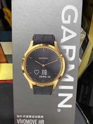 Garmin vivomove hr 黑金皮帶 水貨