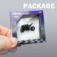 1: 64 Kawasaki H2R Alloy Small Scale Motorcycle Model Simulation Motorcycle Mini Pocket Car Model St