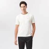 LTD เสื้อทีเชิ้ต ผ้านิต ผู้ชาย สีขาว | Knit T-shirt | 03547