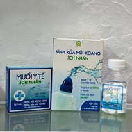 Ich Nhan Nasal Wash Bottle - 250ml bottle + 30 salt tablets, Salt 20 packs, Bottle of 50 mixed salt 