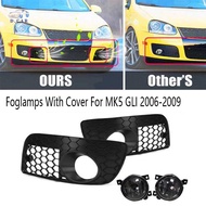 1 Set Fog Light Honeycomb Mesh Grilles for Jetta MK5 GLI 2006-2009