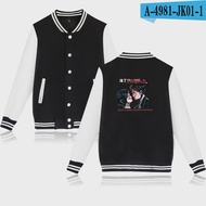 ZZOOI My Chemical Romance Baseball Jackets Bomber Jacket Men Women Sweatshirt Black Parade Punk Emo