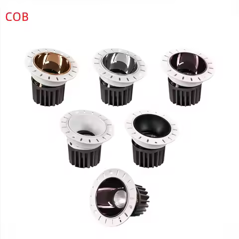 Borderless Anti-Glare LED Downlight 5W 7W 9W 12W 18W 24W Dimmable AC 85-265v Spotlight Ceiling Lamp 