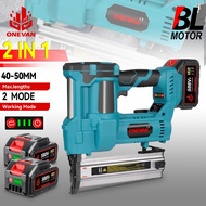 Brushless F15-F50 K410-K4 Electric Nail Gun 2in1 Cordless 2Gear Stapler Framing Nailer Tacker Power 