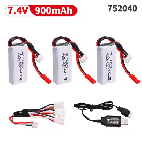 2S 7.4V 752040 500mah Lipo Battery For Radiolink A560 Fixed Wing Rc Car RC Toys Model aircraft Parts
