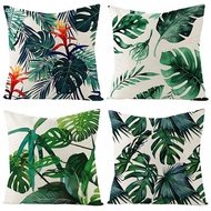 【Online】  Set Of 4 Outdoor Cushions For Garden Furniture Garden Cushions Linen Green Cushion 18x18in