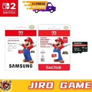Nintendo Switch 2 | NSW2 Samsung / Sandisk / Transcend MicroSD Express Card 256 GB / 512 GB Micro SD