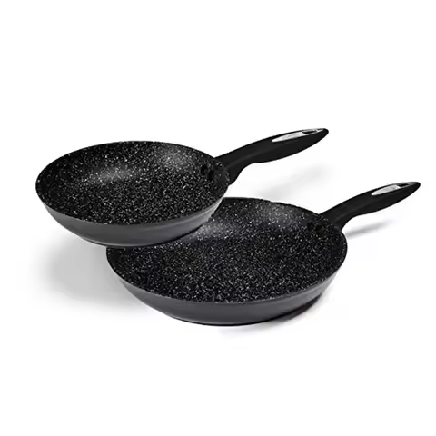 Ultimate Ceramic Nonstick Frying Pan Set 2-Piece Swiss Coating Aluminum Induction Safe Pan