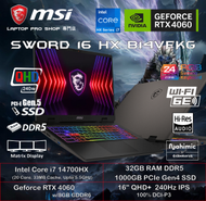 MSI - [14th HX] Sword 16 HX B14VFKG (i7-14700HX/ RTX4060/ 16" QHD+ 240Hz) 手提電腦