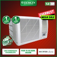 EVEREST 1.0HP Window Type Inverter Aircon with Fresh Air Level/Easy Removal Panel/EverBest