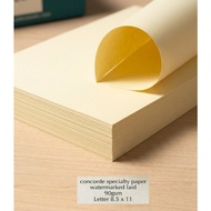 Special Paper 50pcs CERTIFICATE Paper Letter 8.5x11 90gsm CONCORDE Watermarked Laid