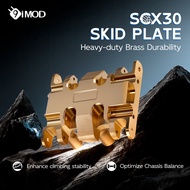 SCX30 Skid Plate Brass Aluminum Bottom Plate Upgrade for Axial SCX30 RC Crawler