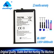 【Trending】 3.85v 6000mah Bl-58bt For Tecno Lc7 Spark 6 Air Ke6 Pouvoir 4 Pro Spark Power 2 Lc8 Pova