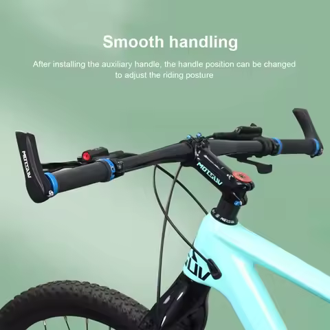 1 Pair Angle Adjustable Bike Side Handlebars Aluminum Alloy Bicycle Auxiliary Handlebar For 22.2MM C