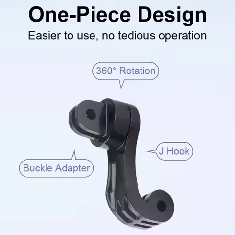 Vertical Bracket Adapter For GoPro 11 Motorcycle Helmet Chin Stand Mount Holder Sports Camera Backpa