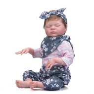 Sn* Mainan Boneka Reborn Babybayi Tidur 55Cm Mirip Asli Bahan Silikon