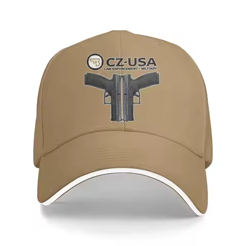 Washed Men's Baseball Cap Classic Trucker Snapback Caps Dad Hat CZ USA Gun Golf Hats