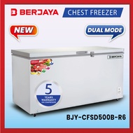 Berjaya Premium 425L Dual Chest Chiller & Freezer BJY-CFSD500B-R6 (White) 5 YEARS Compressor warrant