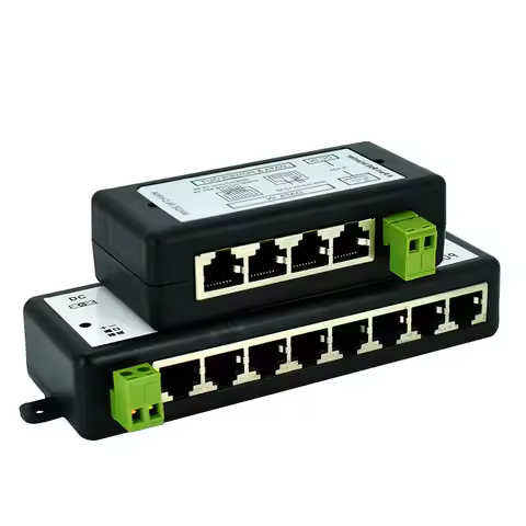 POE Injector 4Ports 8 Ports POE Splitter for CCTV Network POE Camera Power Over Ethernet IEEE802.3af