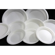 100 PCS PINGGAN POLISTERIN/POLY FOAM PLATE/FOAM PLATE