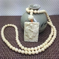 สร้อยคองาช้างธรรมชาติ108สร้อยคอ Duke Guan Yin จี้มือสร้อยคอยาวสำหรับผู้ชายและผู้หญิงสร้อยข้อมือคู่รั