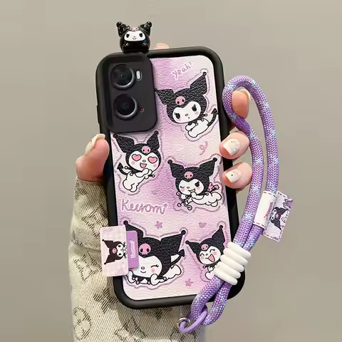 For OPPO A36 A5 A5X Pro A3 A3X A31 A18 A38 A17 A16S A15 A12 A11S A7 A9 Cute Sanrio Cartoon Kuromi Ph