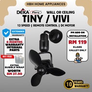 【FIERO TINY 16 VIVI 16】Wall 16" Fan Remote Control / Kipas Dinding Remote / Quiet Operation / Home U