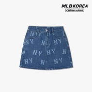 MLB - Chân váy denim mini phom chữ A Basic Mul 3FDSB0143-50INS